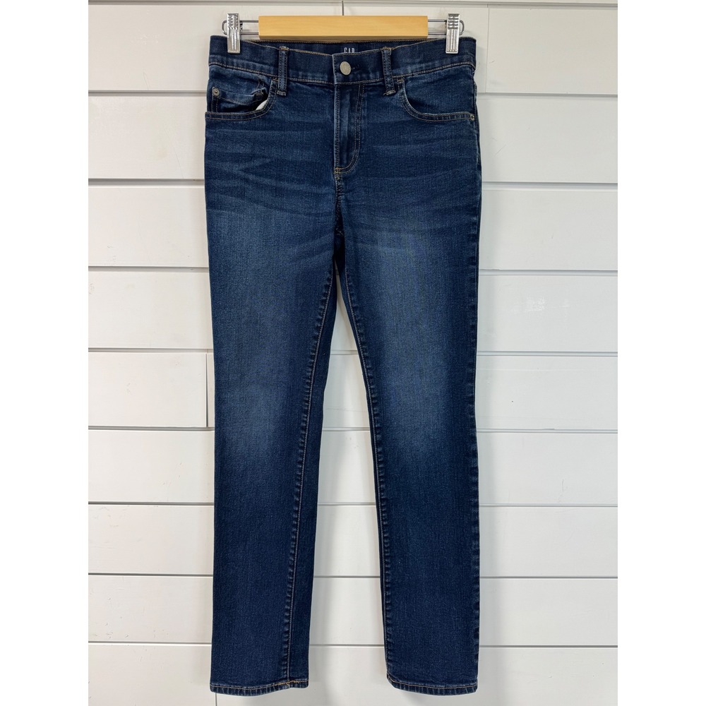 Gap Denim Stretch Skinny Jeans Dark Wash Regular Fit Size 16 Regular